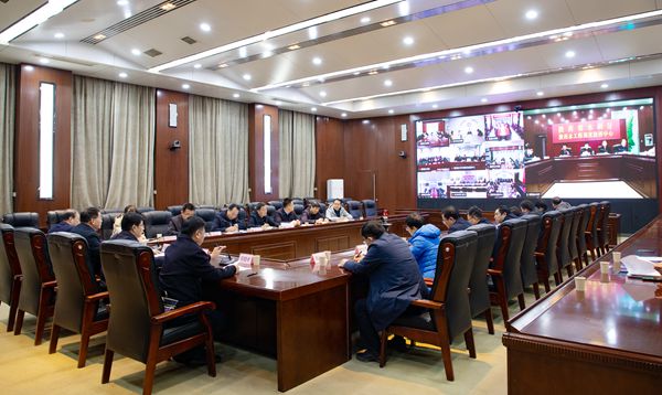 会议现场_副本.jpg 省水利厅召开全省冬季农村供水保障大走访动员视频会